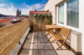 Top floor studio with terrace